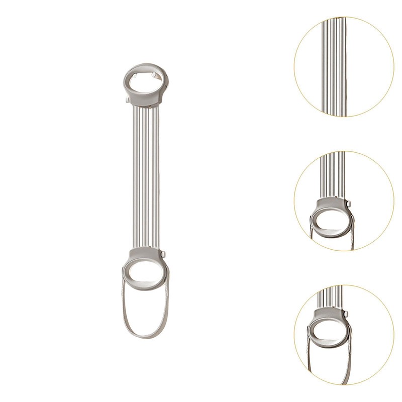 Ronyme Yoga Elastic Resistance Band,Back Stretching Tool Handle Elastic Puller
