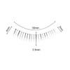 Musegetes 3 Pairs Lower Eyelashes False Eyelashes Transparent Axis False