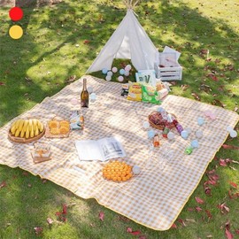 Portable Waterproof Outdoor Picnic & Beach Mat (150x200cm) - Aesthetic Design 01 Mat 150x200cm - Yellow