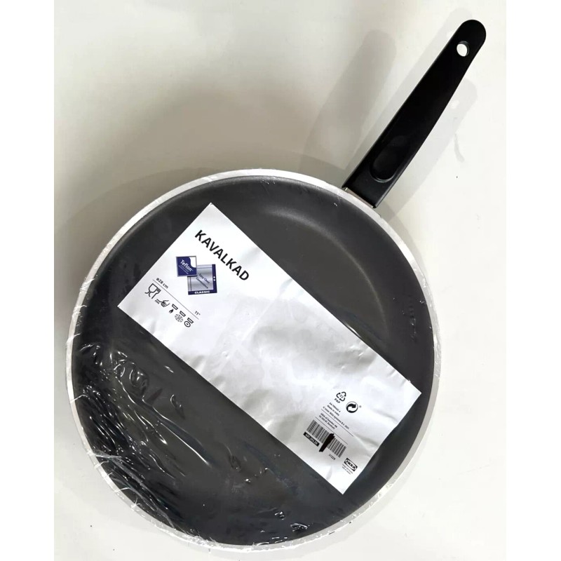 IKEA KAVALKAD Fryan Pan 11" Teflon Non Stick Coating Black