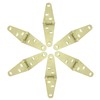 Piutouyar 6 Pcs Heavy Duty Strap Hinges, Gold Strap Hinges
