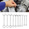 10PCS Wrench Set Chrome Vanadium Steel Flexible Mini Combination Wrench