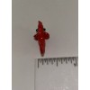 Miniature Tiny Lampwork Flame Hand Blown Glass Red Fish Figurine
