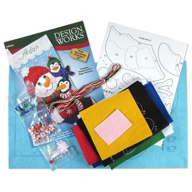 Design Works Crafts Felt Stocking Kit, Snowman & Penguin