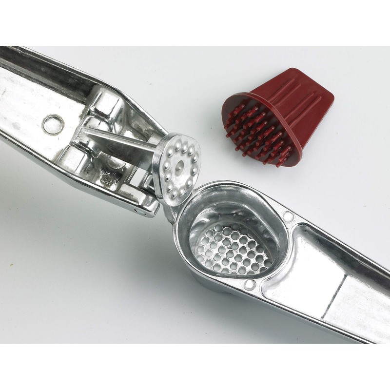 Fantes No-Peel, Self Cleaning Garlic Press, 6.25 x 1-Inches, the