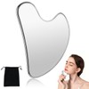 Herramienta de Gua Sha Facial de Acero Inoxidable, Herramienta Guasha