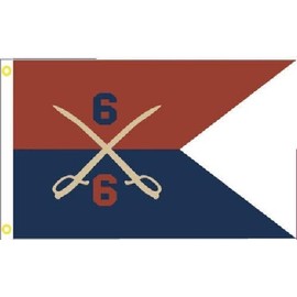 Trade Winds 3X5 6th Michigan Infantry CSA CIVIL WAR SWALLOW TAIL FLAG 100D