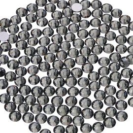 BELLEBOOST 2000PCS SS20/5mm Crystal Rhinestones (Black Diamond), Bedazzling Flatback Glass Rhinestones for Crafting DIY Nail Art Makeup Decoration, Gems Diomand Charms for Tumbler Shoes Clothing Mug