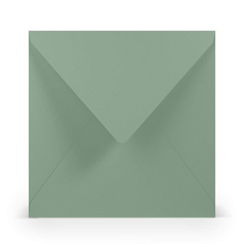 PAPERADO 10 square envelopes Eucalyptus ribbed 100 g/m² envelope without