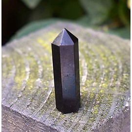 Reiki Healing Energy Charged Small Black Tourmaline Gemstone Crystal Point