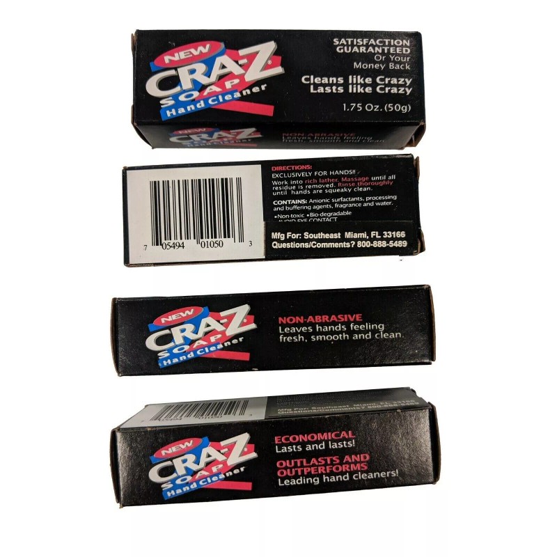 CRA-Z SOAP 4 BARS CRA-Z NON-ABRASIVE SOAP HEAVY DUTY HAND