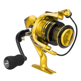 13+1 BB Salt Freshwater Metal Heavy Duty Lightweight Casting Spinning Fishing Reel (Gold 7000)