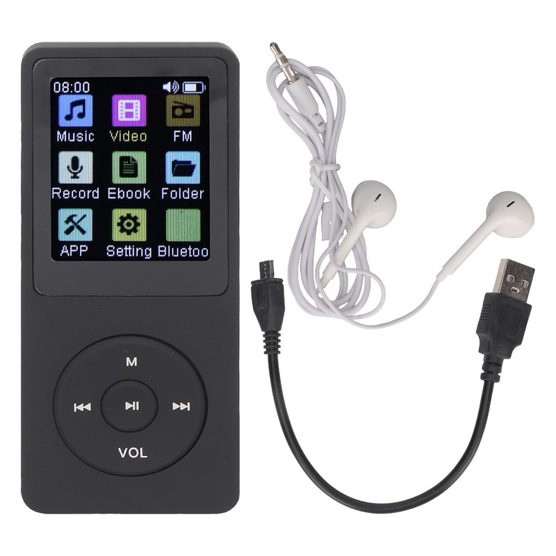 Bluetooth MP3 Player 1.8 Inch Color Display Built in Speaker