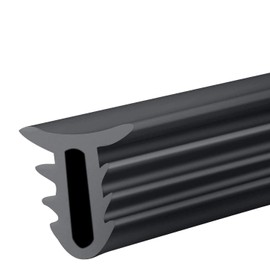 Pclife Weather Strip, U-Shaped, 5.6 ft (1.6 m), Interior Quiet, Wind Noise Prevention, Car Console Removal, Universal Use, Easy to Install, Quiet, Crowbar Included