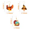 Thanksgiving Turkey Earrings for Women Fall Maple Leaf Chicken Earrings