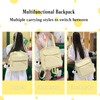 PORRASSO Women Backpack Fashion Shoulder Bag Multifunctional Daypack Handbag Nylon