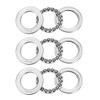 sourcing map 3 Pcs 51106 Thrust Ball Bearing 30mm x