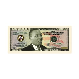 American Art Classics Pack of 50 - Martin Luther King Jr. - MLK - Commemorative Million Dollar Bill