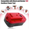 For Black and Decker 2-Pack 18V for Black and Decker