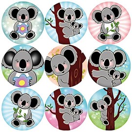 144 Koala Bears 30mm School Reward Stickers for Teachers, Parents Party Bags
