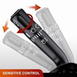 Nilight Turn Signal Switch Compatible with 2005 2006 2007 2008 Ford F150 2006 2007 2008 Lincoln Mark LT Windshield Wiper Dimmer Turn Signal Lever Combination