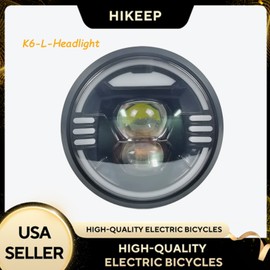 Hikeep 48V E-Bike Front Light Headlight for Electric Bike K6-L Headlight