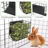 Rabbit Hay Feeder Guinea Pig Hay Feeder with Heavy-Duty Metal
