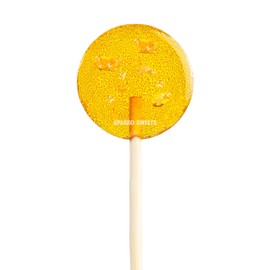 Sparko Sweets Natural Honey Mini Round Lollipops, No Artificial Ingredients, No Corn Syrup, Made in USA, 16 Count, 1.4-inch Diameter, 12g Each – Perfect for Tea Stirrers, Sore Throat Remedy, and Gifts (16 Count (Pack of 1), Sea Salt Honey)