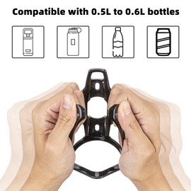 ROCKBROS Bike Water Bottle Holder Ultra-Light Durable Bicycle Bottle Cages with Screws Tool, Universal Bike Cup Holder Rack for Road MTB Bikes