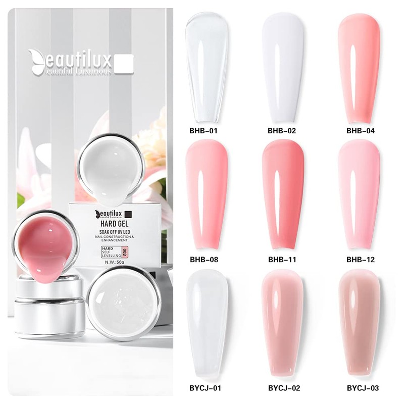 Beautilux White Builder Nail Gel 50 g, Builder Gel for
