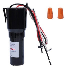 Wadoy RCO410 3 in 1 Compressor Hard Start Capacitor Kit For Refrigerators & Freezers 1/4-1/3 H.P. 115VAC