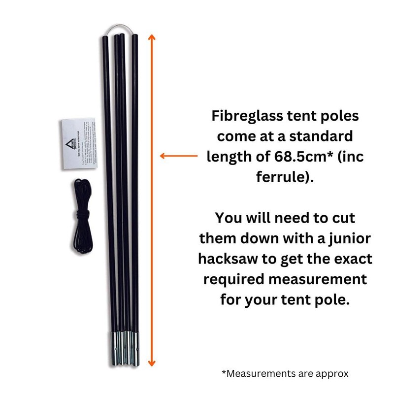 TentSpares - Kampa Brean 3 Tent Fibreglass Tent Pole Repair