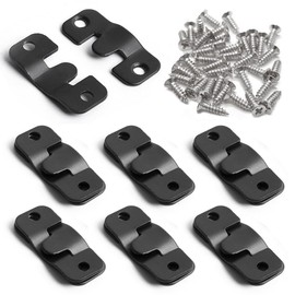 Frame Hooks, Frame Hangers, 6 Pairs 12 Pieces, Picture Frame Brackets, Screws Included, Wall Hanging Hooks, Fasteners, Hardware, Easy to Install for Paintings, Exhibitions, Picture Frames, Mirrors