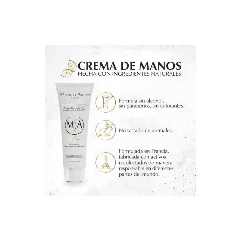 Crema Para Manos 80, Protección Solar Fps12