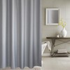 Waterproof Jacquard Shower Curtain Bathroom Partition Silver Gray/150cm x 200cm