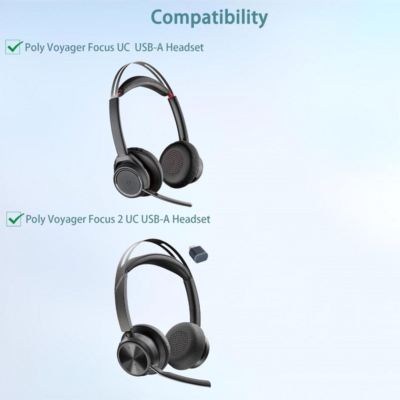 HAIZEEN Ear Pads Compatible with Poly Voyager Focus UC/Voyager Focus
