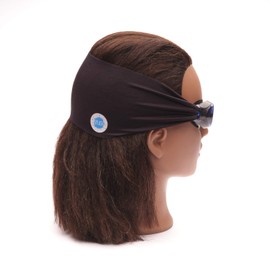 Splash Place SWIM KIDS GOGGLES with Fabric Strap - MIDNIGHT | Fun & Comfortable - Adult & Kids Swim Goggles - Won't Pull Your Hair - High Visibility Anti-Fog Lenses - Black Goggles for Swimming