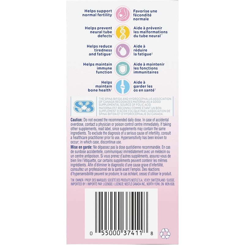 NESTLÉ Materna Prenatal Multivitamin Supplement | Folic Acid | 100