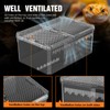 【No Assembly】 Breathable and Secure Reptile Tank with high Transparency
