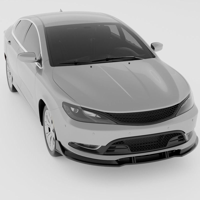 NARPES Front Bumper Lip Splitter Compatible with Chrysler 200 200C