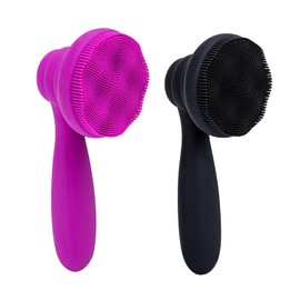 2 cepillos de limpieza facial de silicona, exfoliante facial manual, cepillo exfoliante facial, limpiador facial, exfoliador facial, cerdas ultrafinas para piel sensible, fácil de limpiar, hace buena