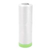HOPESPANNER Pre-Taped Masking Film Plastic Cover PE Film Natural Fiber