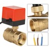 DC 24V 2 Way 3 Wire Brass Motorized Ball Valve
