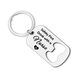 Nurse Gifts for Women Men Nurse Keyring Gifts Nurse Bottle Opener Keyring Funny Gifts Keychain for CNA RN LPN Nurse Doctor Dentist Nursing Graduation Nurse Practitioner Gifts Christmas Birthday Gifts