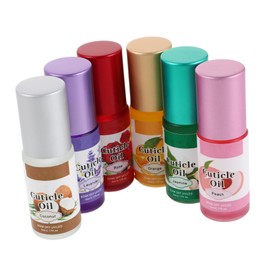 Mikinona 6pcs Cuticle Oil Roller: Revitalizing Cuticle Nails Growth Oil for Damaged Nails Repair Moisturizing Strengthening Care Home Travel