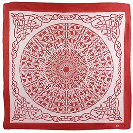 Pickled Moon XL Celtic Sun Bandana Cotton-Red