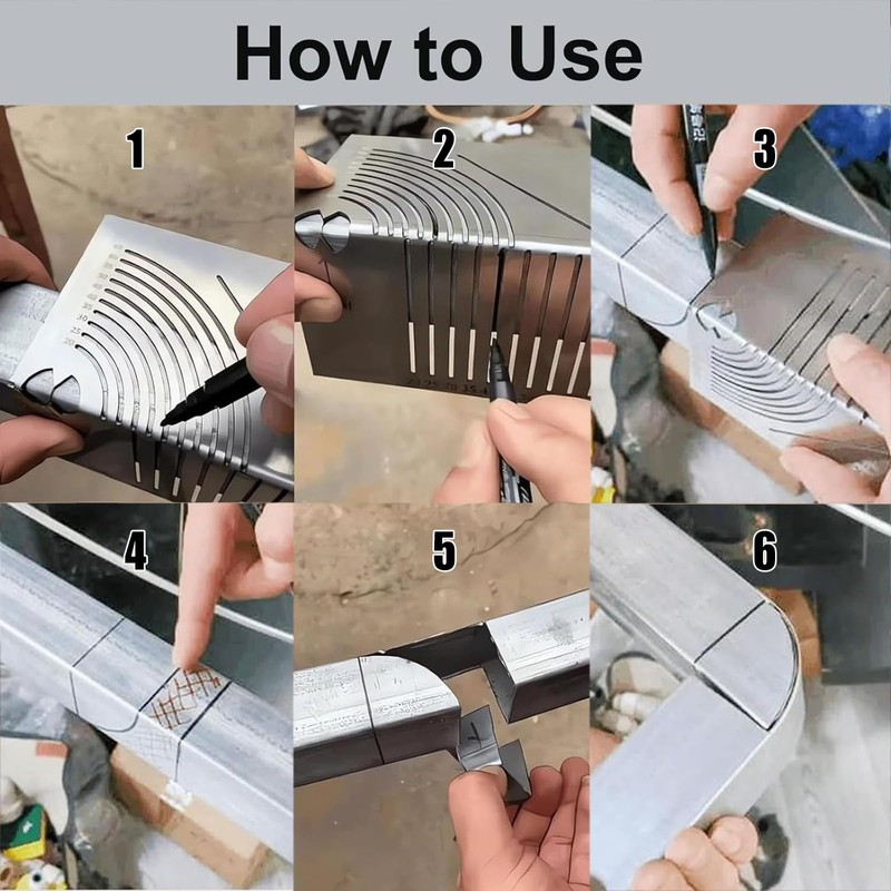 PrecisionFlex Angle & Arc Marking Tool, Multi-Functional Square Tube Bending