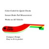 Brake Pad Thickness Measuring Tool – SAE & MM Dual-Scale