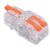 30PCS Quick Splicing Wire Connector Transparent PC Copper Stripping Terminal