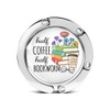 Mhfpl Half Coffee Half Bookworm Purse Hook, Funny Purse Holder
